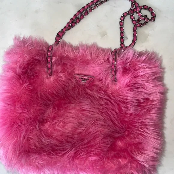 Fluffy Pinke Prada Tasche Prada Bags Fluffy Pink Prada Bag Poshmark - Main Image